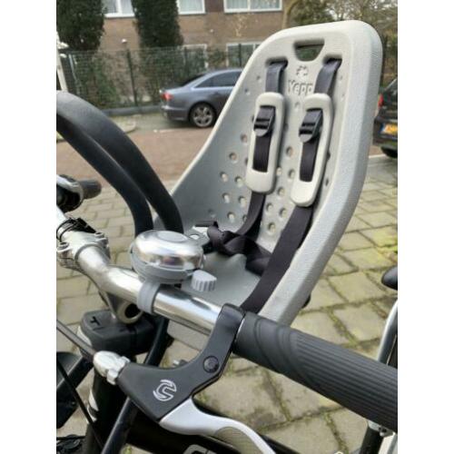Yepp mini voorzitje grijs met Yepp windscherm