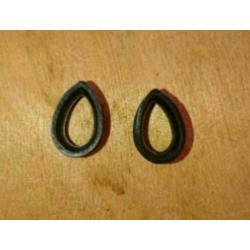 Teardrop tunnels/plugs 19mm, 2 paar!