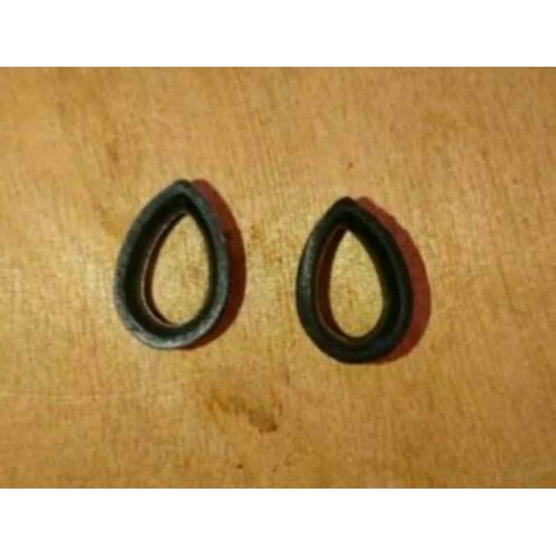 Teardrop tunnels/plugs 19mm, 2 paar!