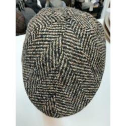 Moderne heren pet grof tweed, modern