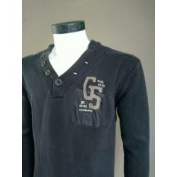G-STAR RAW trui/ Hoodie. Donker Blauw. Maat XL. Vlek + vaal.