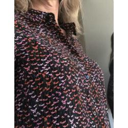Geisha blouse maat S/36, 1x gedragen
