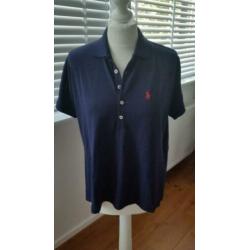 Ralf lauren dames donker blauw polo bloes/shirt maat S Polo