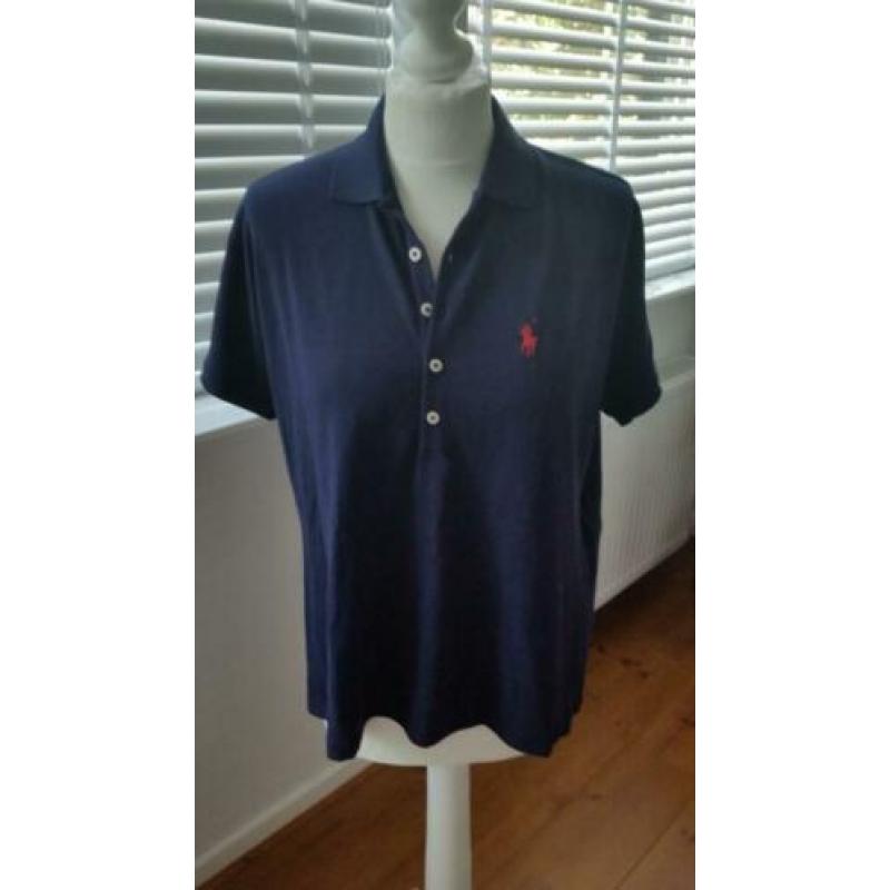 Ralf lauren dames donker blauw polo bloes/shirt maat S Polo