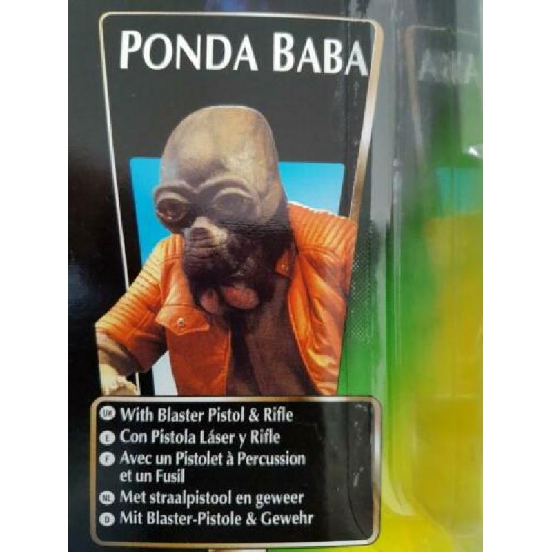 -40% Star Wars POTF Green Tri Logo Ponda Baba with Blaster