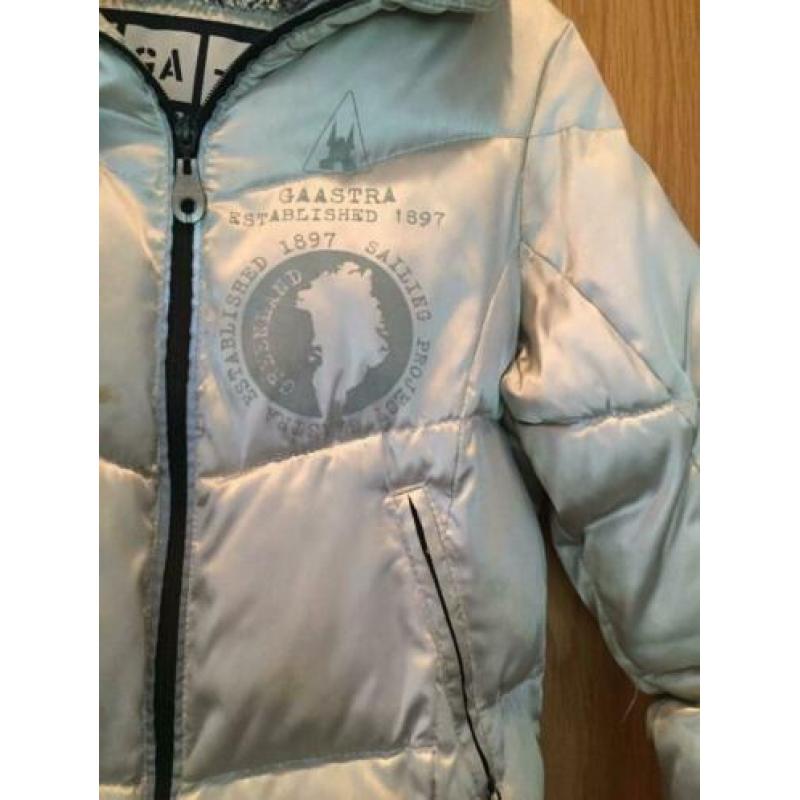 IZGS Gaastra winterjas; zilverkleurig; gewatteerd; mt medium