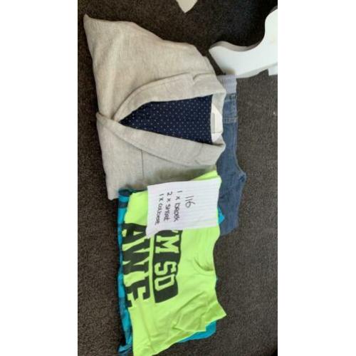 Kleding pakket jongens maat 116