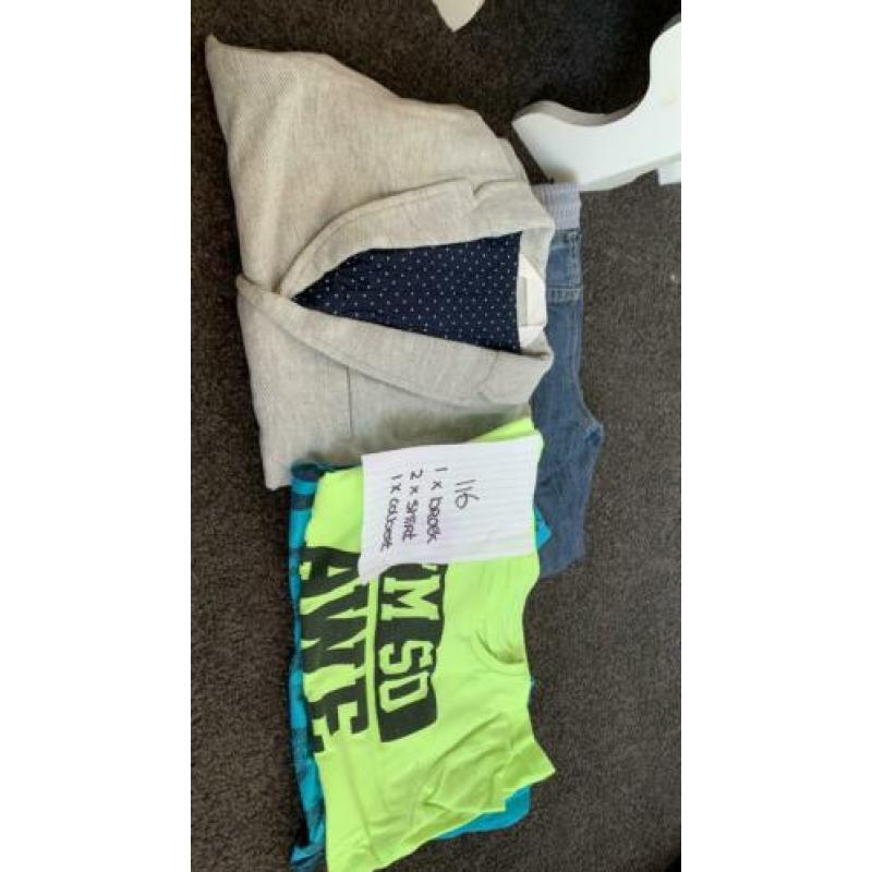 Kleding pakket jongens maat 116