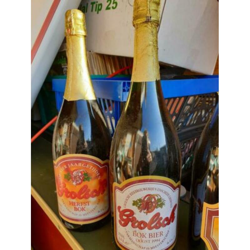 3 Grolsch flessen 1,5 mtr. Van 1995/1996/1997