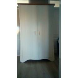 Kinder kledingkast wit beuken