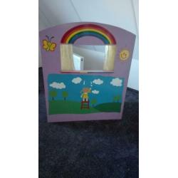Poppenkast incl 5 handpoppen