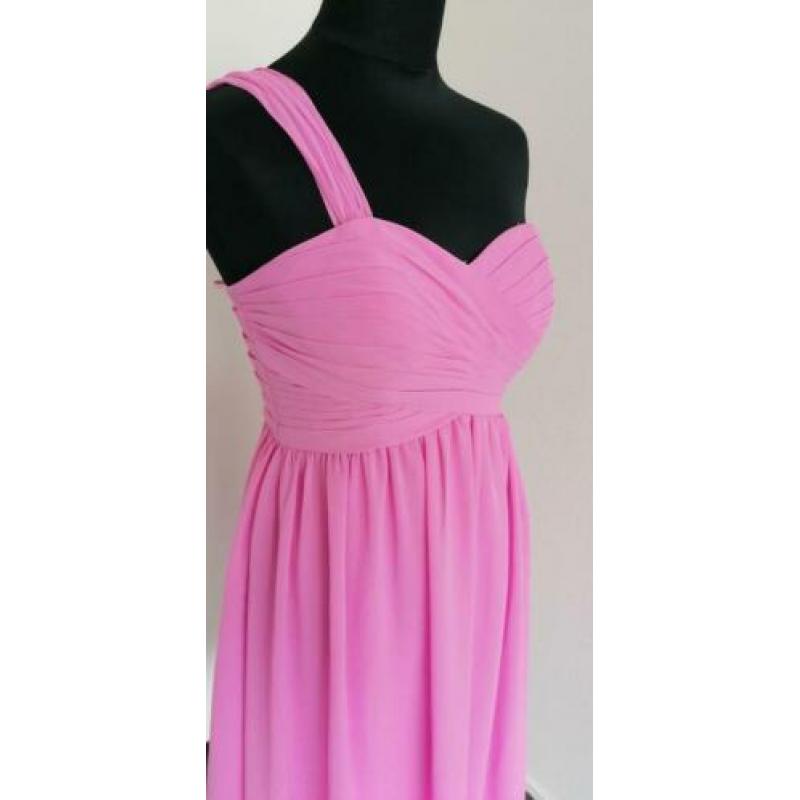 Roze cocktailjurk feestjurk 38