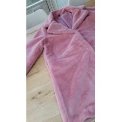 Roze winterjas