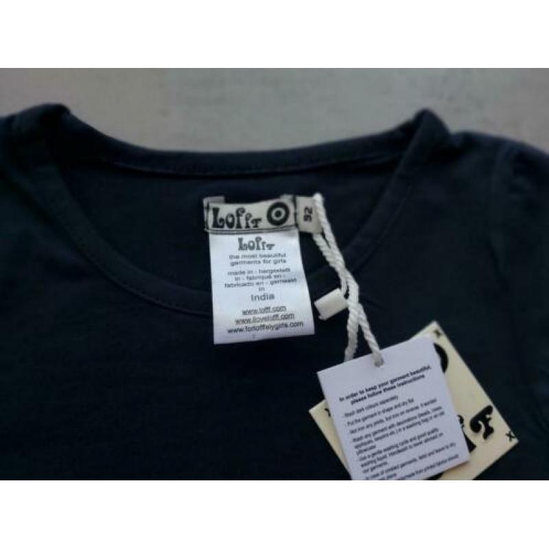 Lofff shirt t-shirt top maat 92 blauw NIEUW
