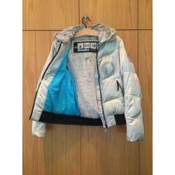 IZGS Gaastra winterjas; zilverkleurig; gewatteerd; mt medium