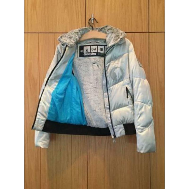 IZGS Gaastra winterjas; zilverkleurig; gewatteerd; mt medium