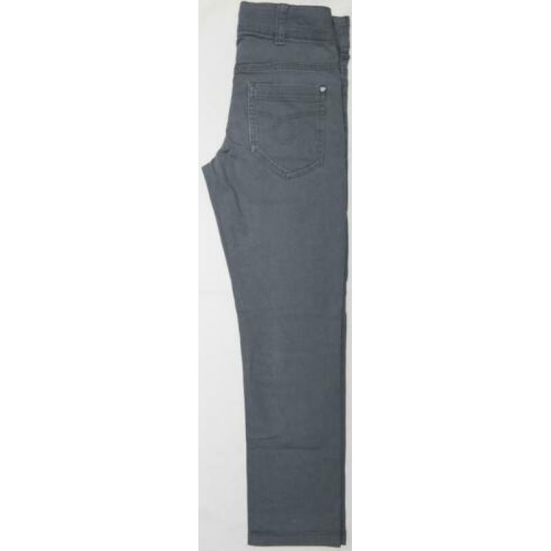 Name it jurk / tuniek met bloemen maat 128 donkergrijs