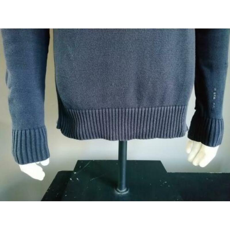 G-STAR RAW trui/ Hoodie. Donker Blauw. Maat XL. Vlek + vaal.