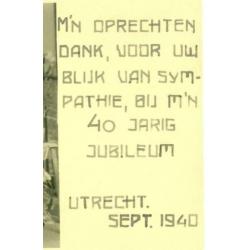 Originele jubileumfoto - Utrecht, september 1940