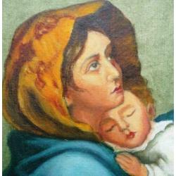 Maria della Strada ~.1940 - P. Dubos - Paneel - gelijst