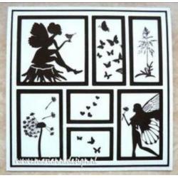 Lay out / vakjes snijmal Marianne design vierkant baby lente