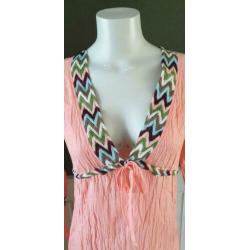 NIEUW oranje, zalm kleur DEBBIE KATZ tuniek mt S 36, top