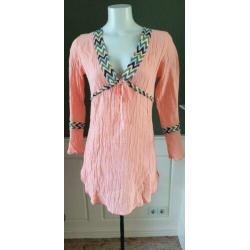 NIEUW oranje, zalm kleur DEBBIE KATZ tuniek mt S 36, top