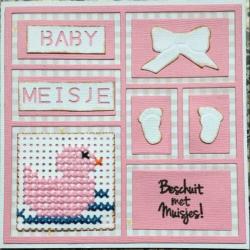 Lay out / vakjes snijmal Marianne design vierkant baby lente