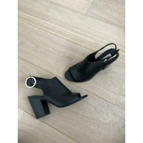 Steve Madden leren boots pumps hakken laarzen zwart leer 38