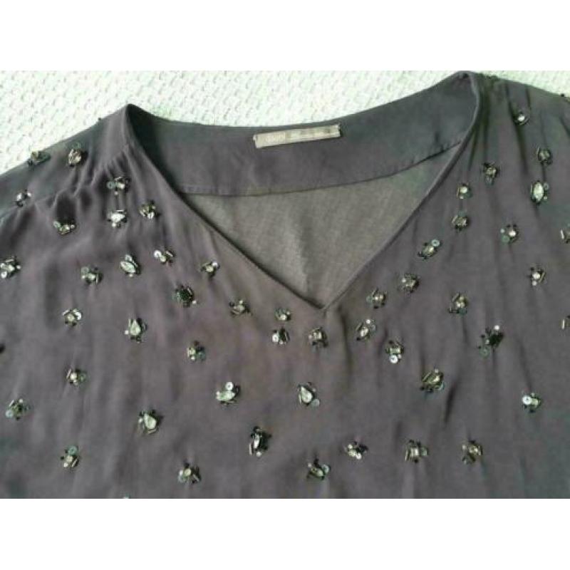 Blouse merk gaudi mt. 40 izgs Kleur antraciet