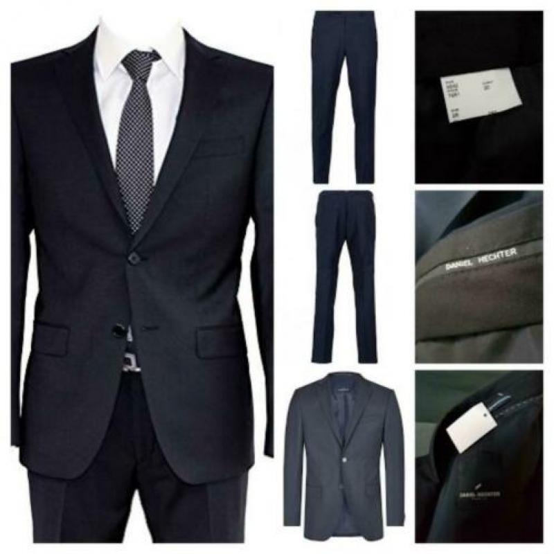 Navy kleur 2-delig kostuum Daniel Hechter buikmaat 26 €95