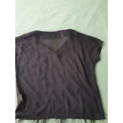 Blouse merk gaudi mt. 40 izgs Kleur antraciet