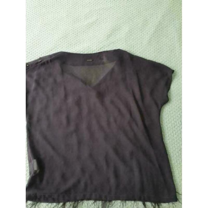 Blouse merk gaudi mt. 40 izgs Kleur antraciet