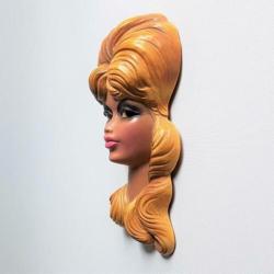 retro vintage brigitte bardot wandhoofd keramiek vecola 1961