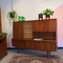 -Retro/vintage buffetkast, highboard, jaren 60, teak-