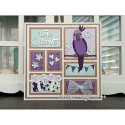 Lay out / vakjes snijmal Marianne design vierkant baby lente