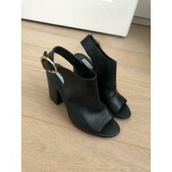 Steve Madden leren boots pumps hakken laarzen zwart leer 38