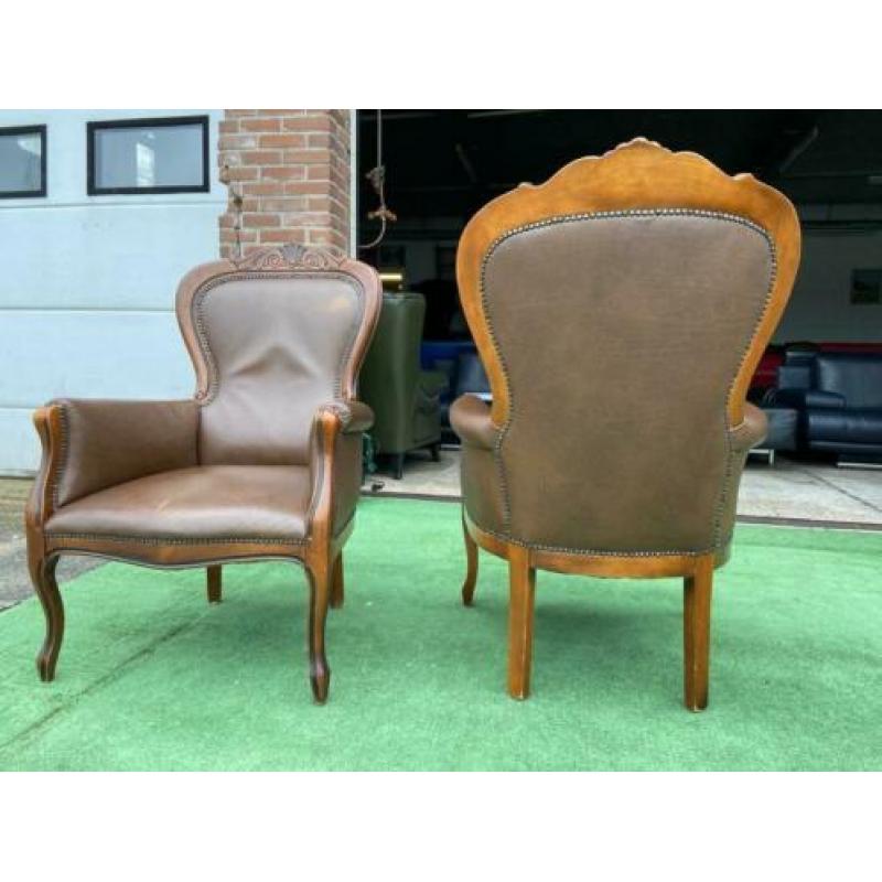Leren Barok stoelen +Gratis bezorging