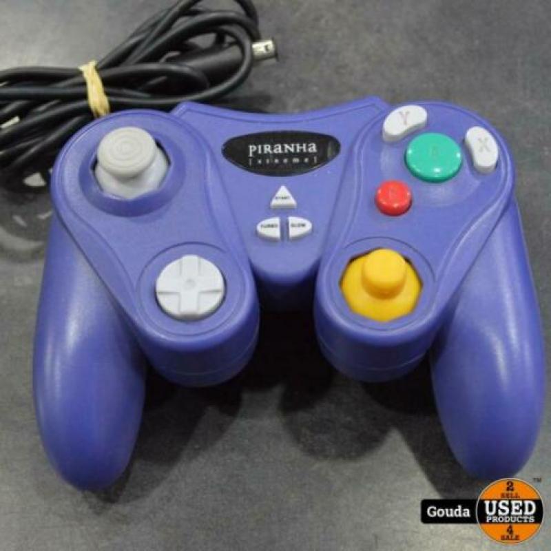 Game cube paars met kabels en controller 663