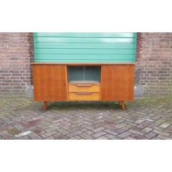 Vintage kast dressoir wandmeubel schuine pootjes opknapper