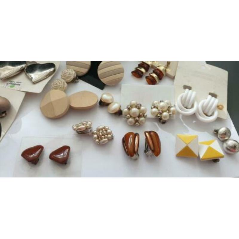 Oorbellen lot verzameling partij collectie vintage sieraden
