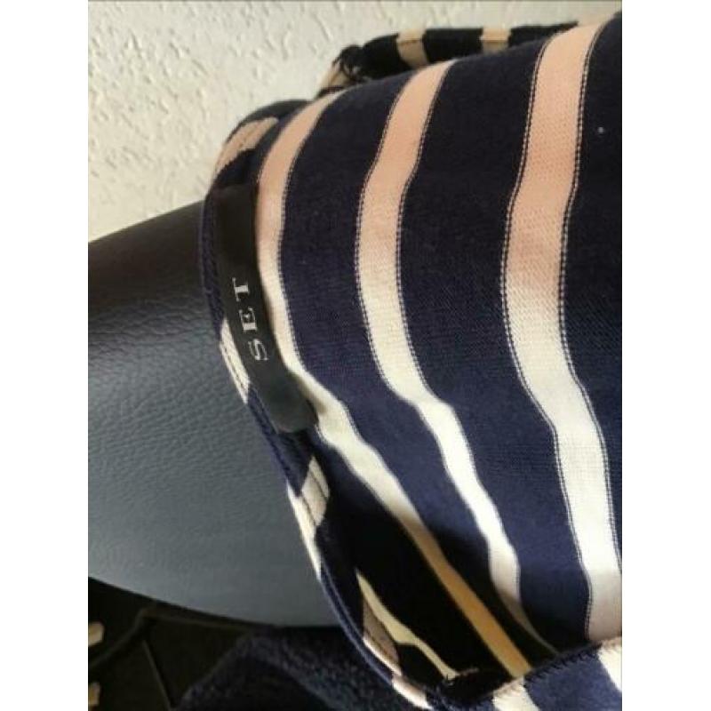 Set blauw gesteepte trui nieuw maat xl