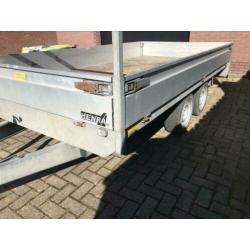 ? Henra verlaagde plateauwagen met slede