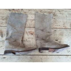 Fred de la Bretoniere/Shabbies laarzen. 39.5/40 Suede taupe