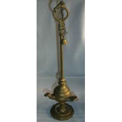 ?Antiek bronzen olielamp lamp - tante mieske
