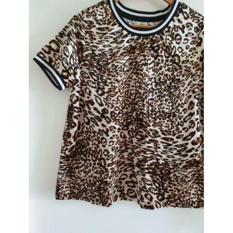 JDY t Shirt panterprint L/40 ?PRIJS €5,00?