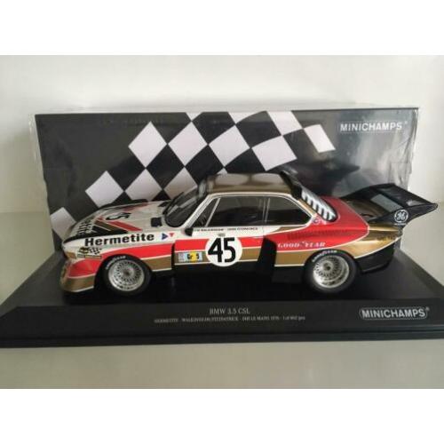 BMW 3.5 CSL 24h Le Mans 1976 #45 1:18 (nieuw)