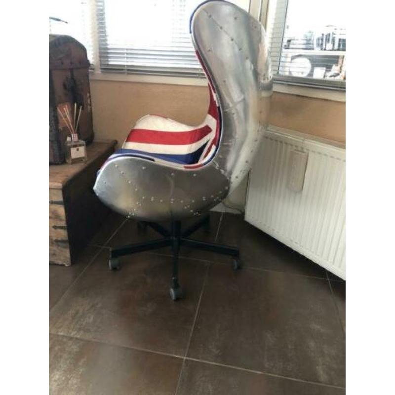The Egg chair fauteuil Engelse vlag stoel burostoel NIEUW!!!