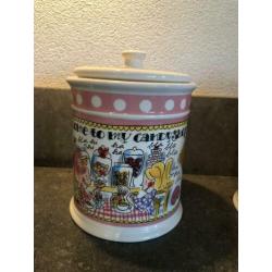 Blond Amsterdam theepot en voorraadpotten