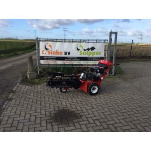 Sleuf/ketting graafmachine te huur!